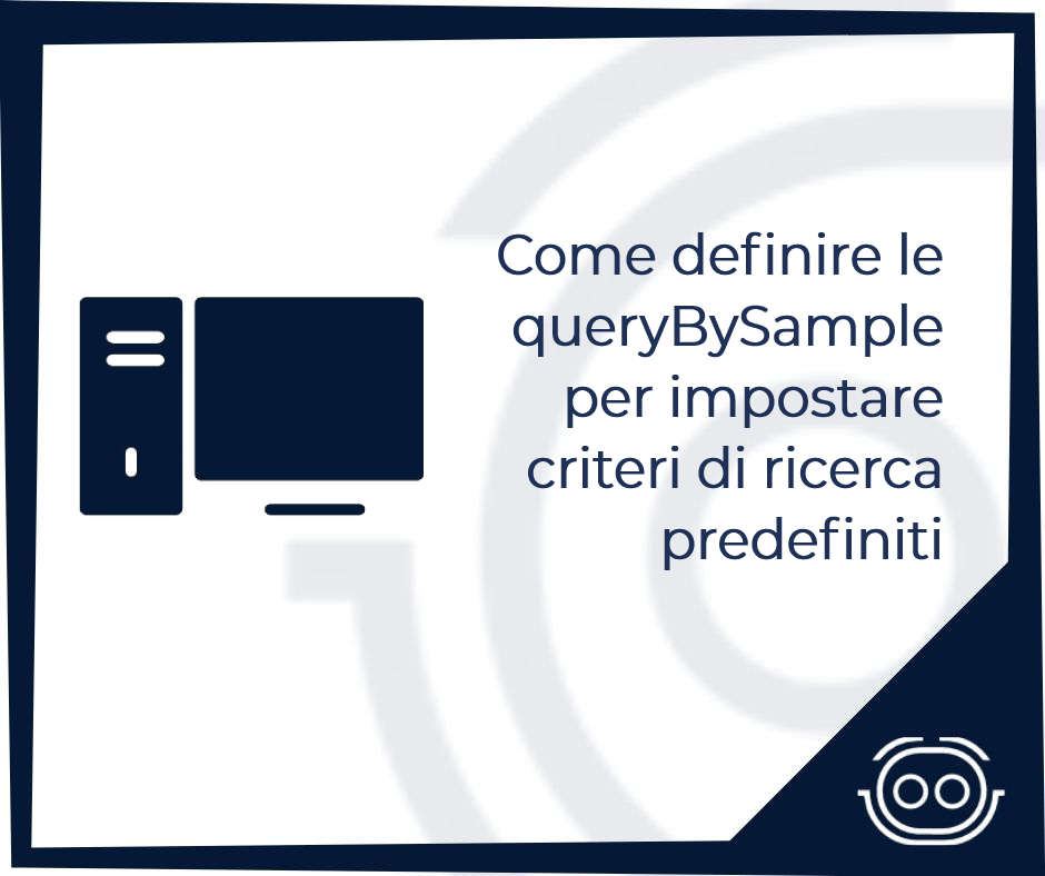 Come definire le queryBySample