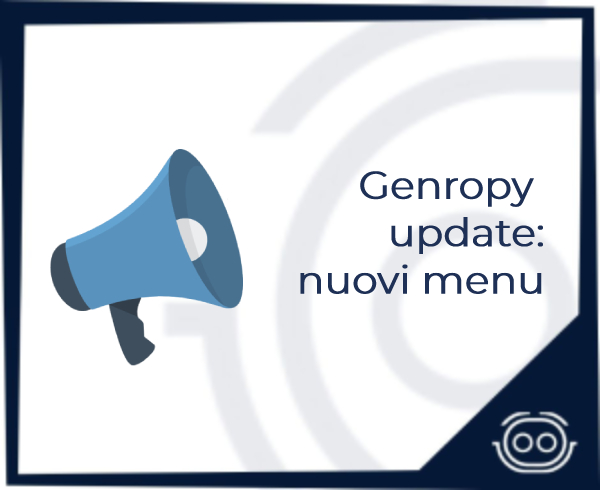 Genropy update announcement: nuovi menu